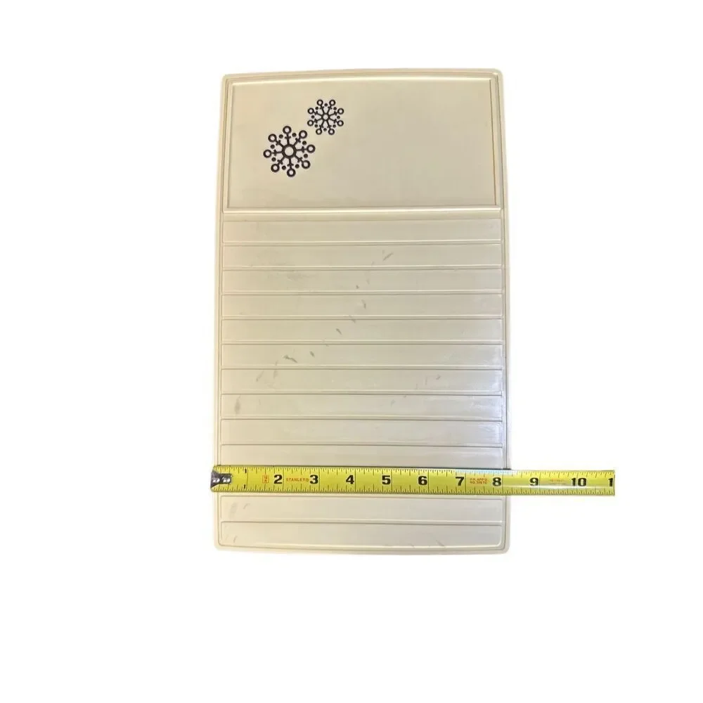 Vintage 1978 Rubbermaid Sidekick Cooler Snowflake Brown Plastic Handle Styrofoam